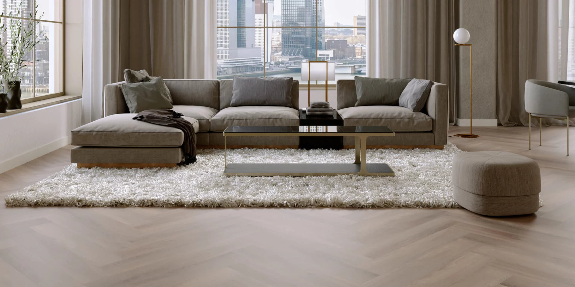 Room 5 Ambassador Oak Walvisgraat Plak PVC